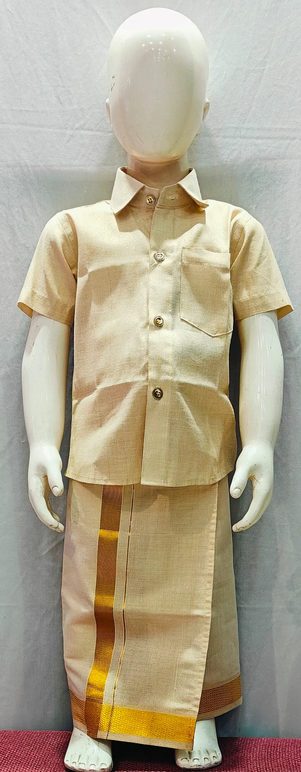 Light Brown Dhoti Set