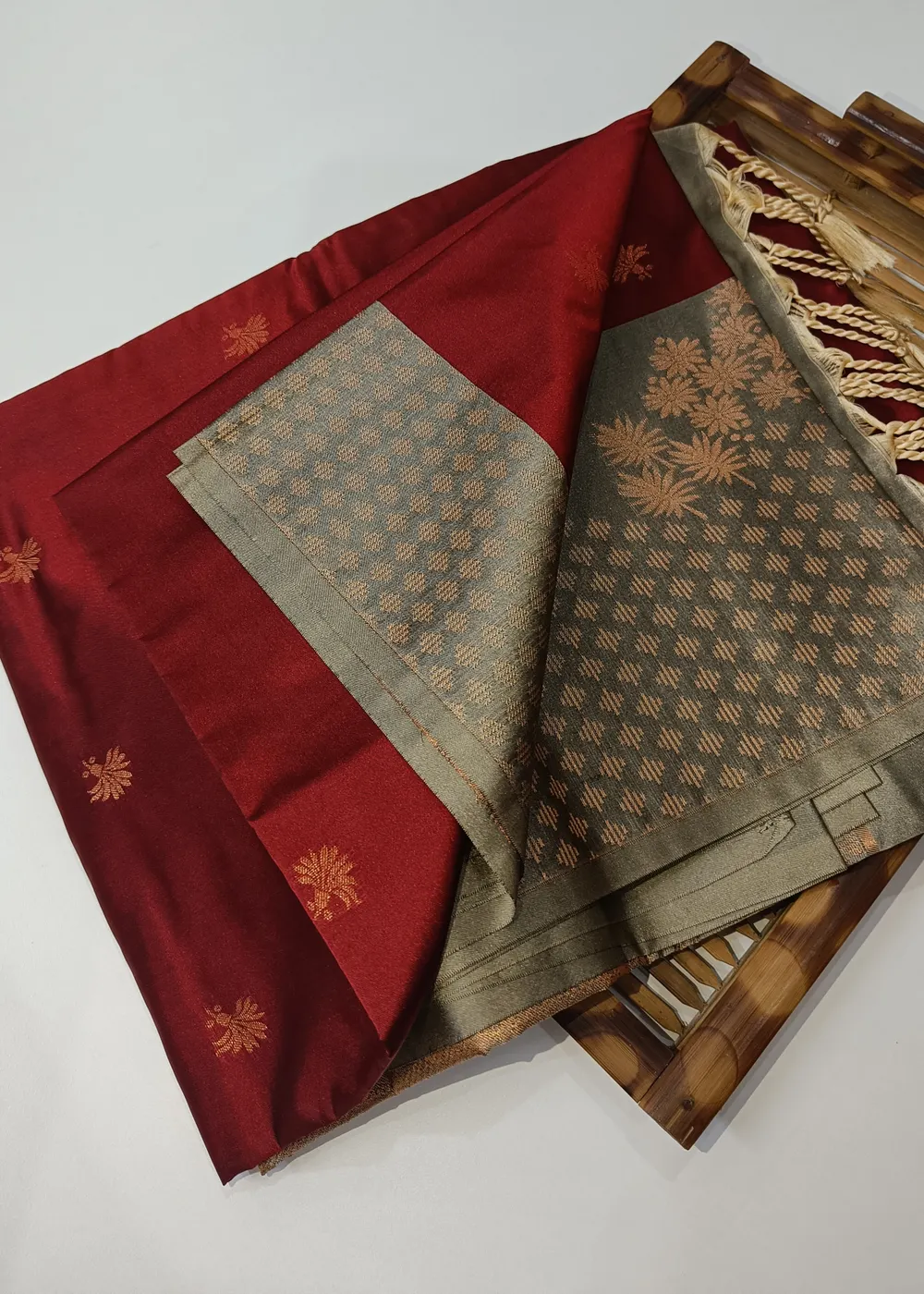 Brick Red Vegan Silk