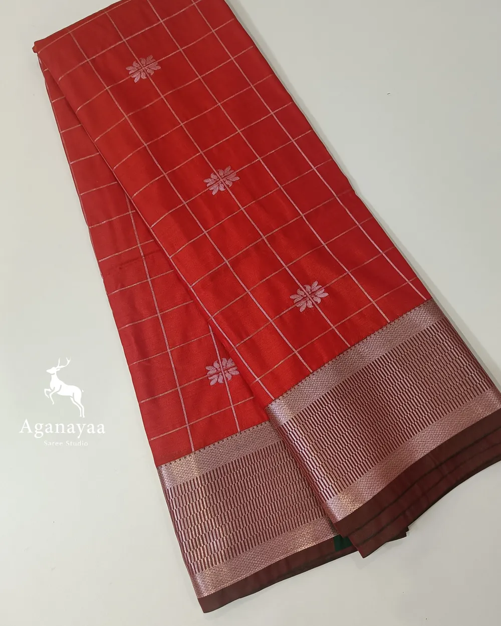 Chilly Red Zari Kattam