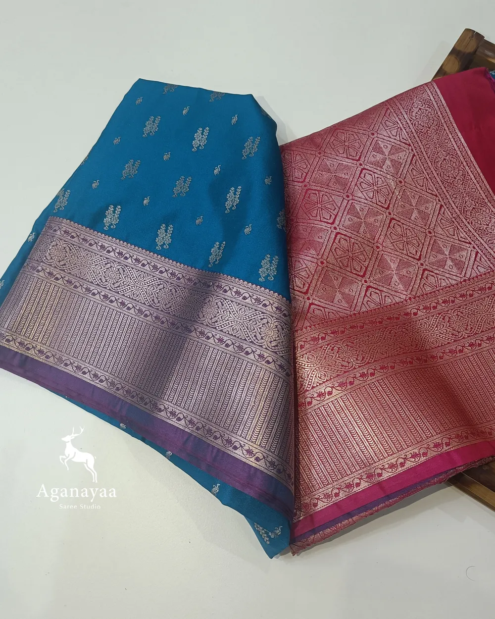 Teal Blue Thousand Buttas