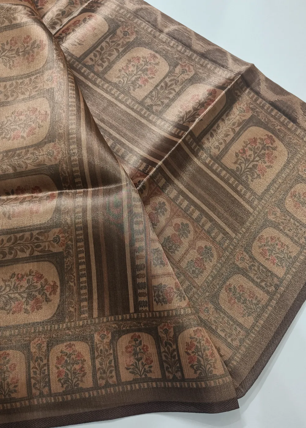 Chocolate Brown Organza