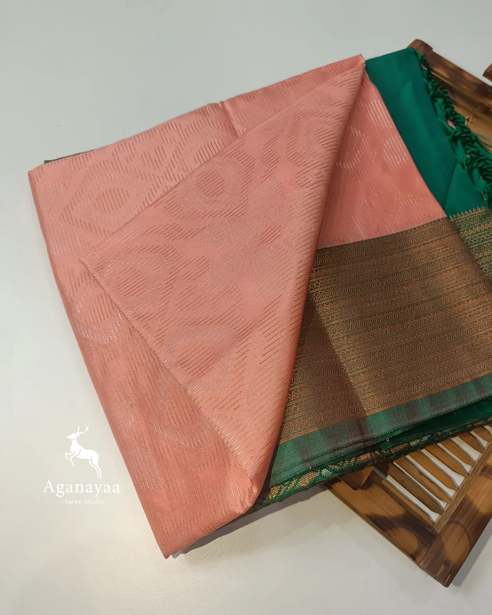 Blushing Peach Vegan Silk