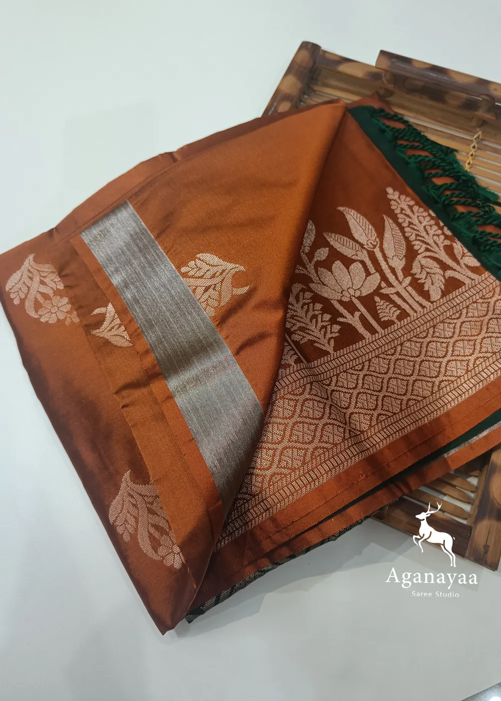 Honey Brown Vegan Silk