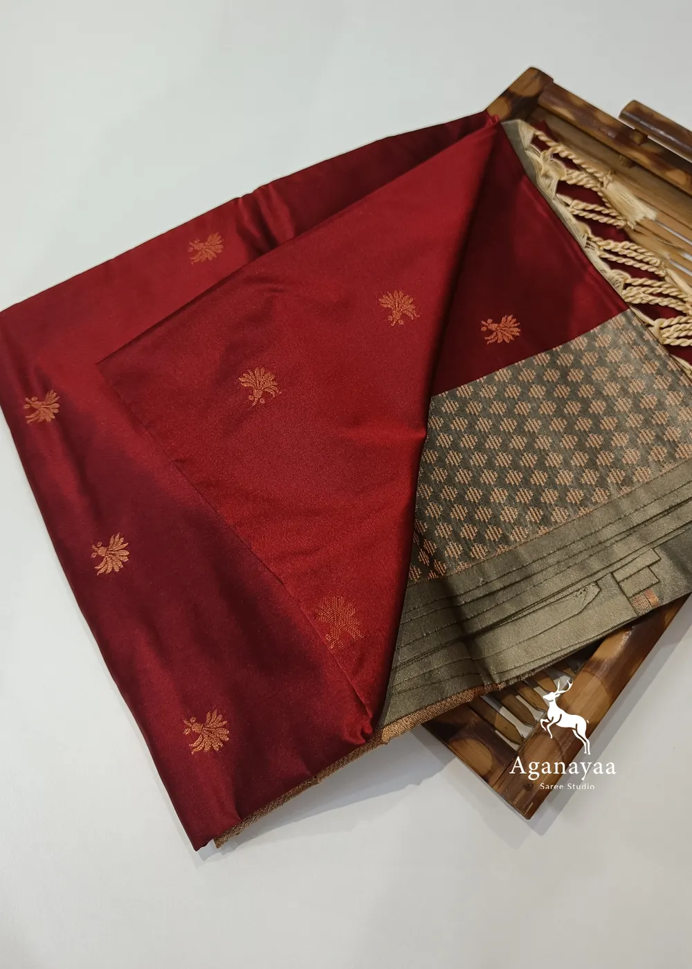 Brick Red Vegan Silk