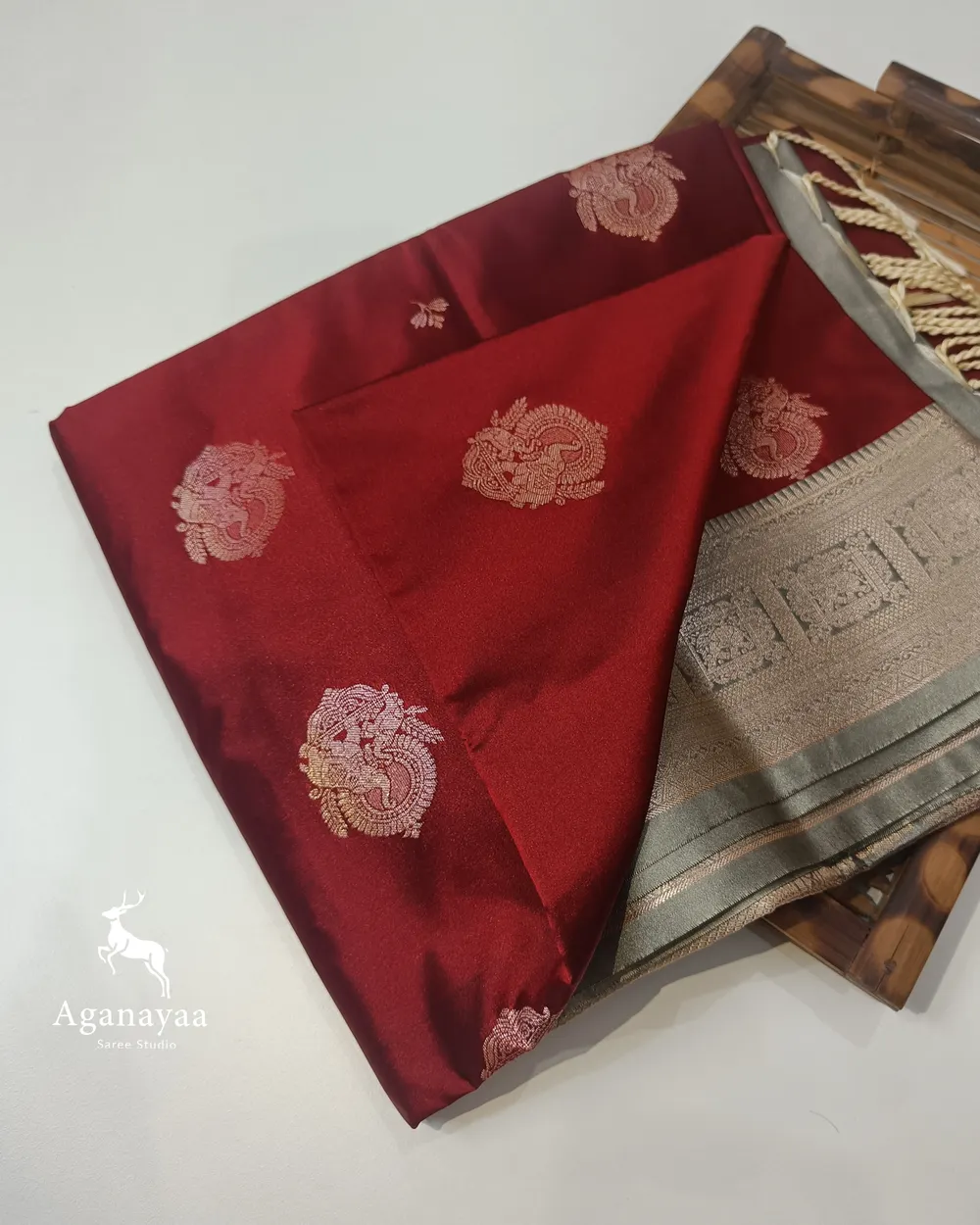 Brick Red Vegan Silk