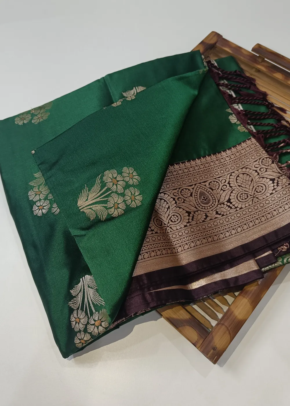 Heritage Green Vegan Silk