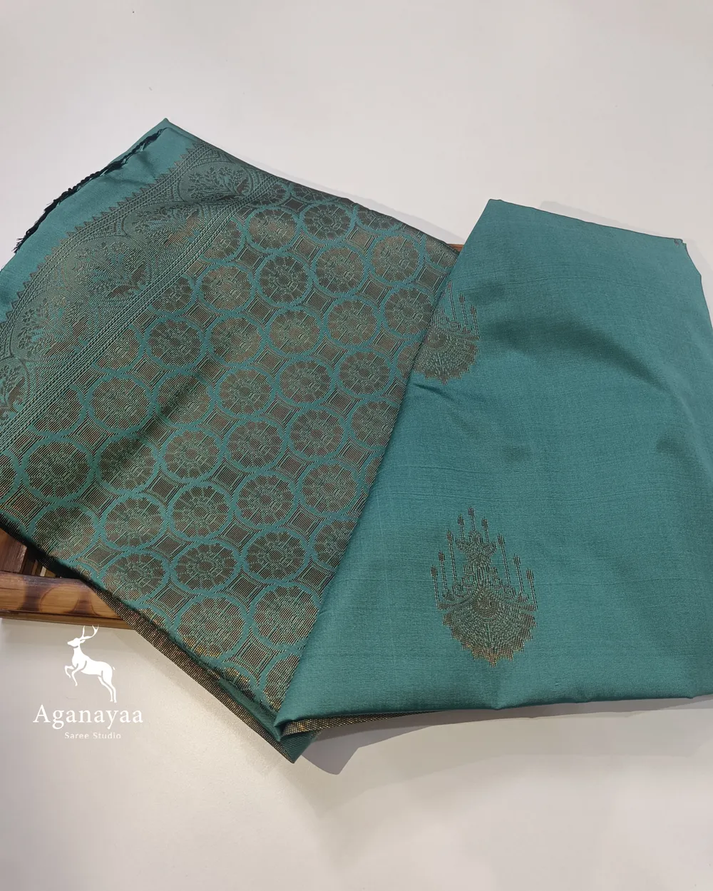 Turquoise Blue Semi Silk