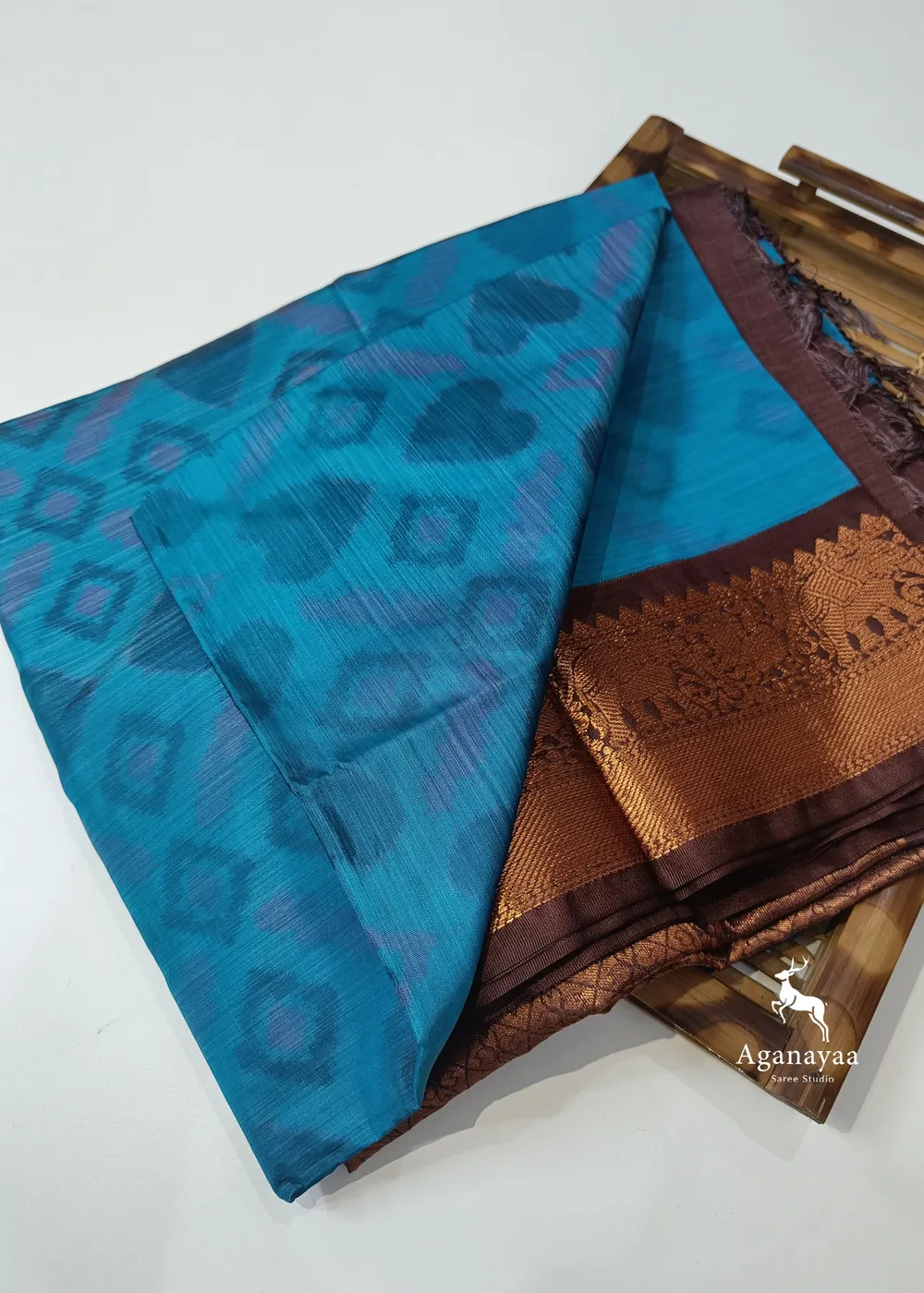 M.S Blue Vegan Silk