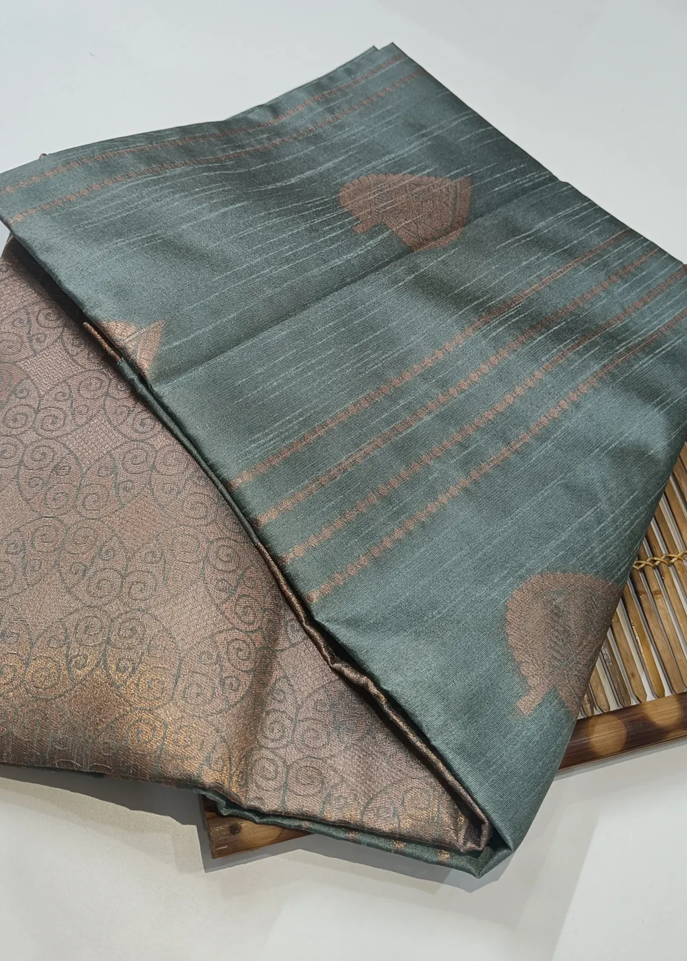 Pastel Blue Semi Silk Cotton