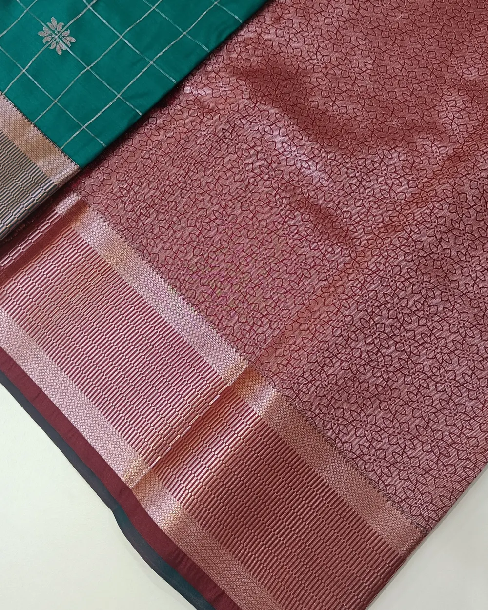 Persian Green Zari Kattam