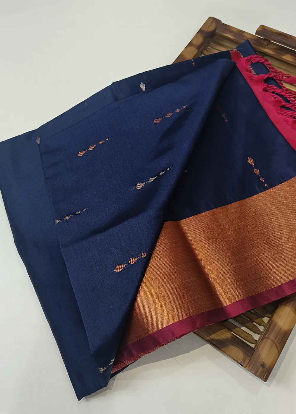 Deep Blue Vegan Silk