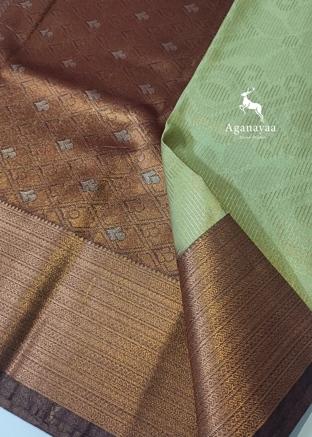 Pista Green Tissue Silk