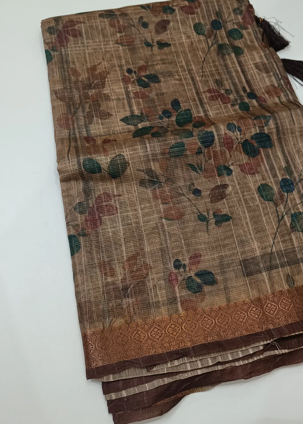 Coffee Brown Semi Tussar