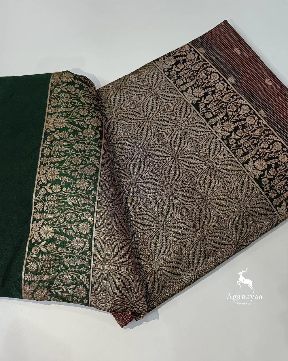 Coffee Brown Podi Zari Kattam