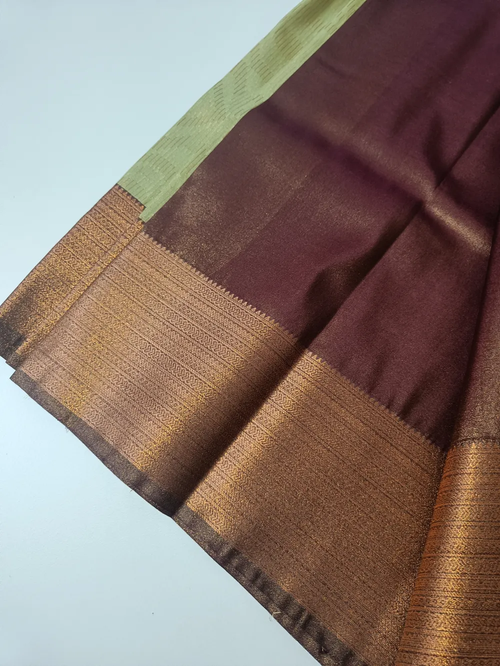 Pista Green Tissue Silk