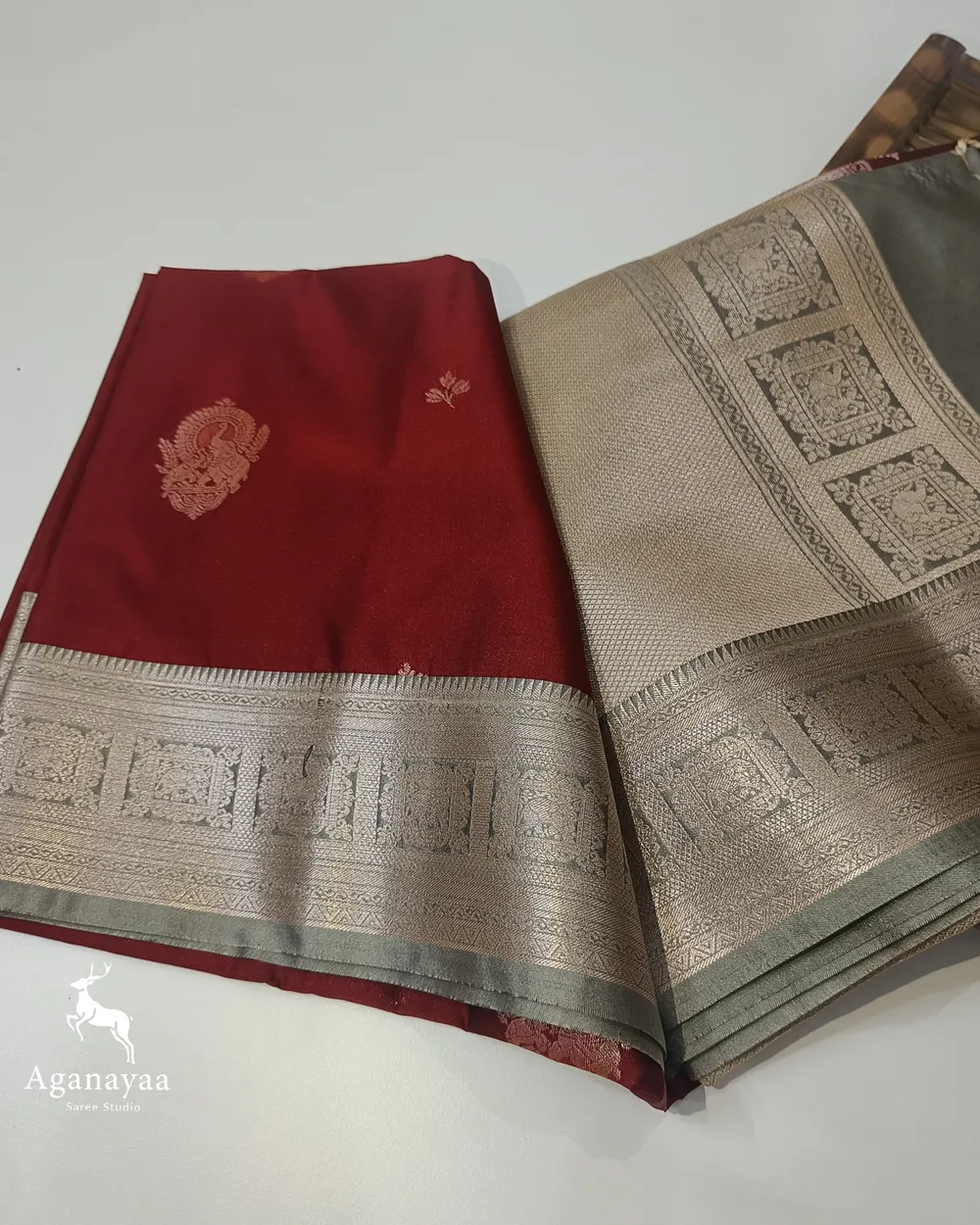 Brick Red Vegan Silk