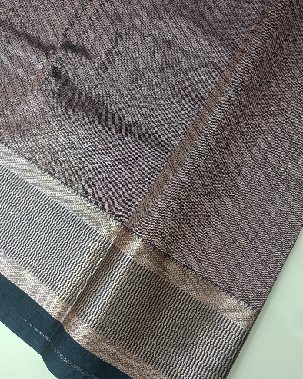 Coffee Brown Zari Kattam