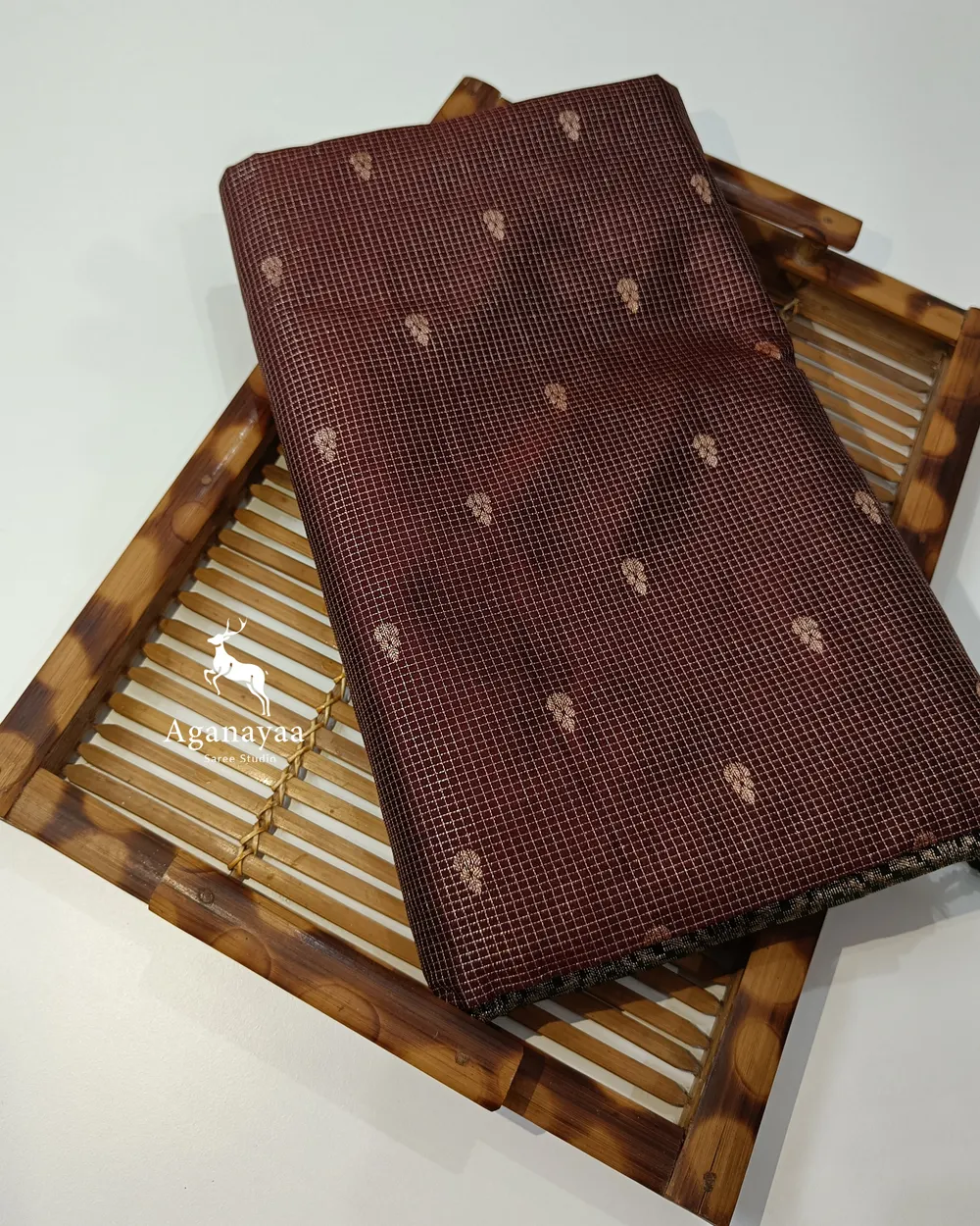 Coffee Brown Podi Zari Kattam