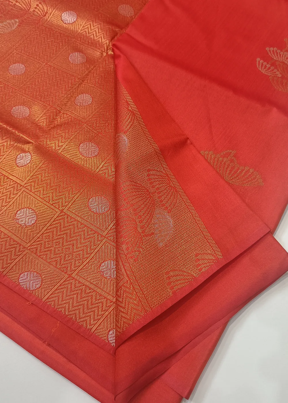 Borderless Orange Soft Silk