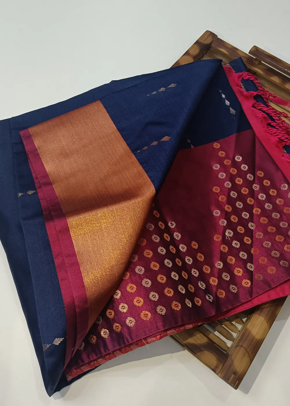 Deep Blue Vegan Silk