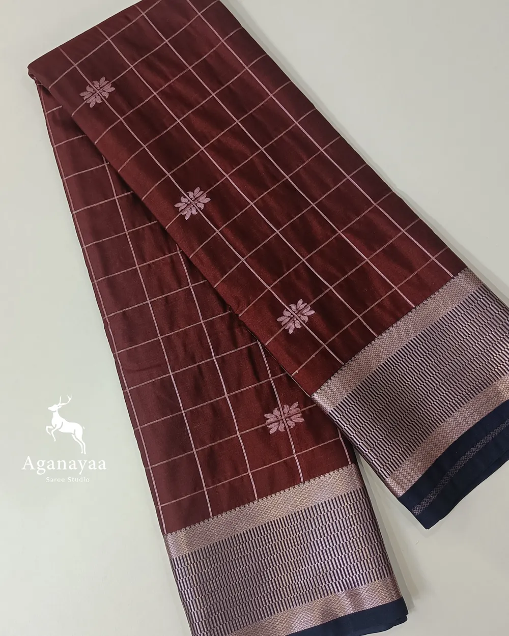 Coffee Brown Zari Kattam