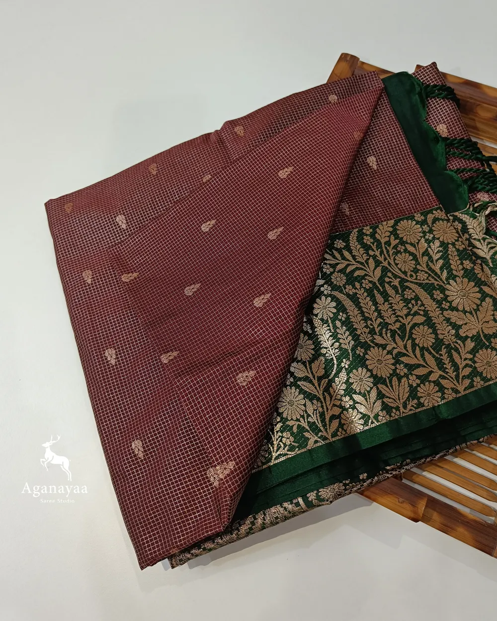 Coffee Brown Podi Zari Kattam