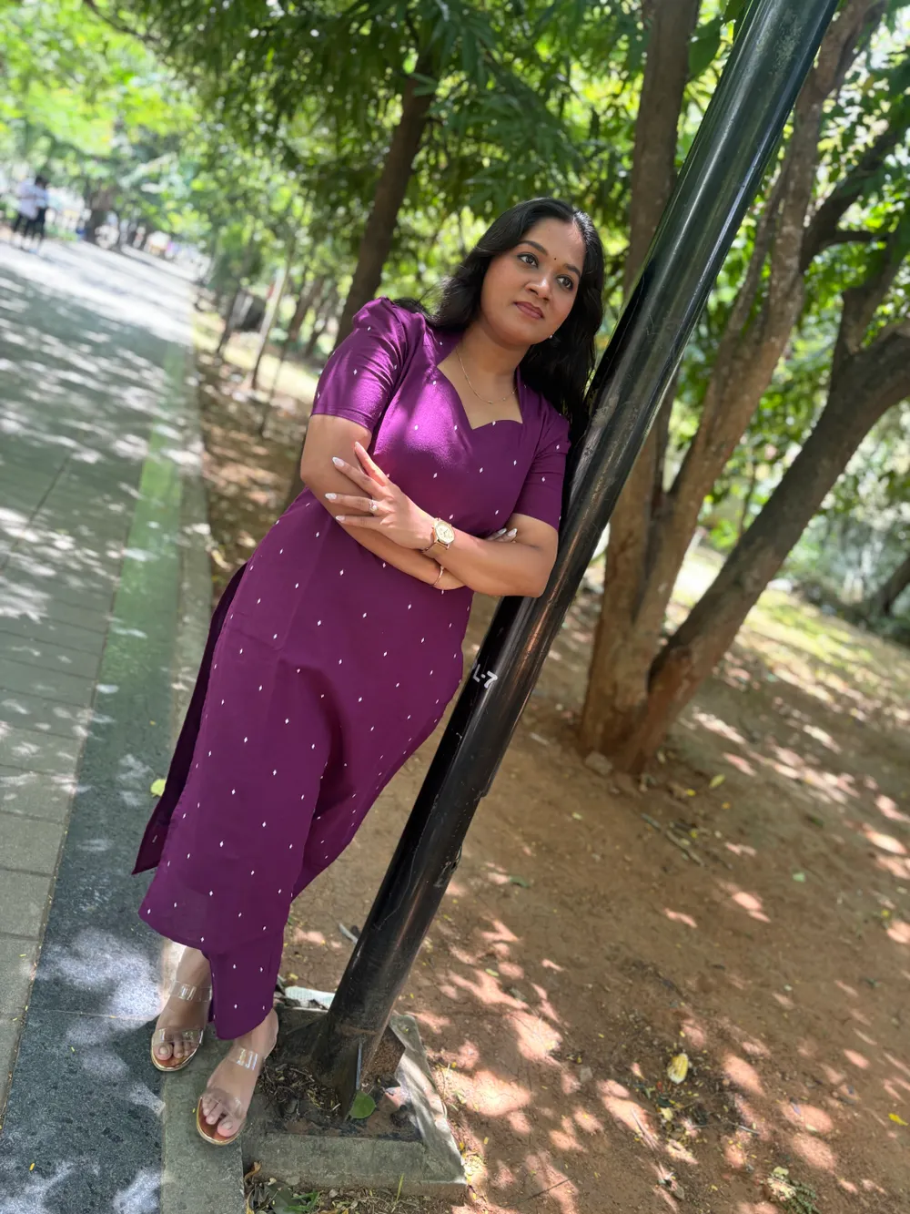 "Purple" Handloom Cotton Co ords set