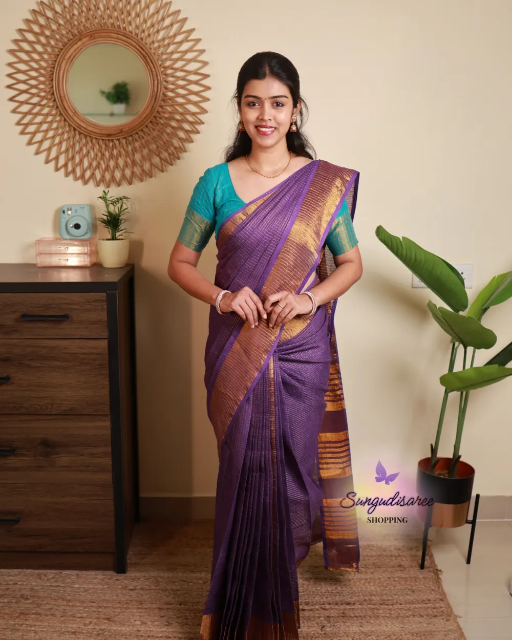 Dark Lavender Color Keerthi Tissue