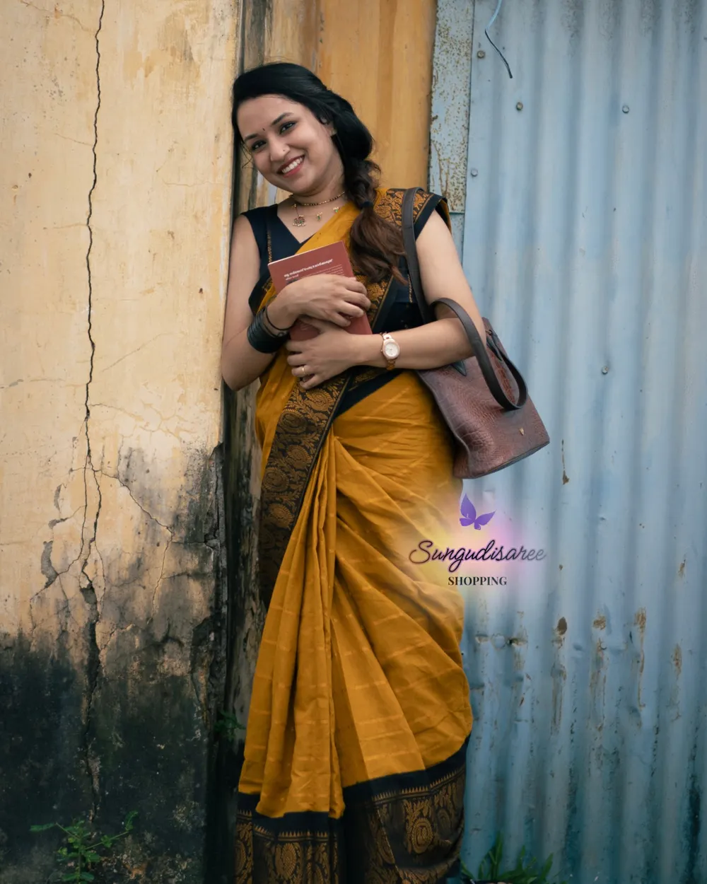 Mustard with black mayuri velthari sungudi
