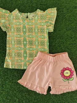 Flower Frill Shorts Sets GFS003