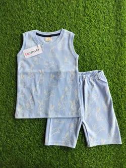Bunny Ribbed Sleeveless Sets CCSL06