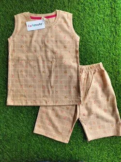 Onion Pink Sleeveless Sets CCSL07