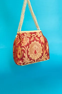 Red and Gold Zari Wedding Carry