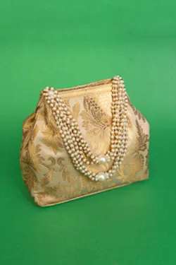 Gold zari  Wedding Carry Bag