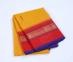 Fine Cotton Orange Saree