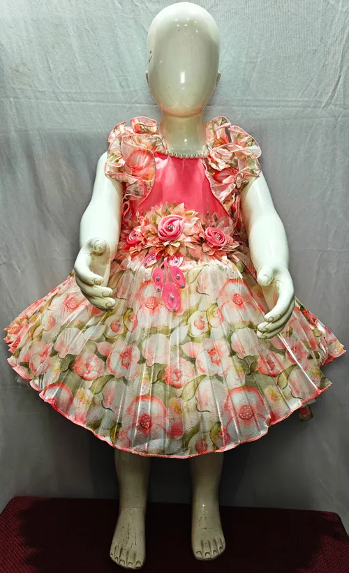 Pink Floral Frock 