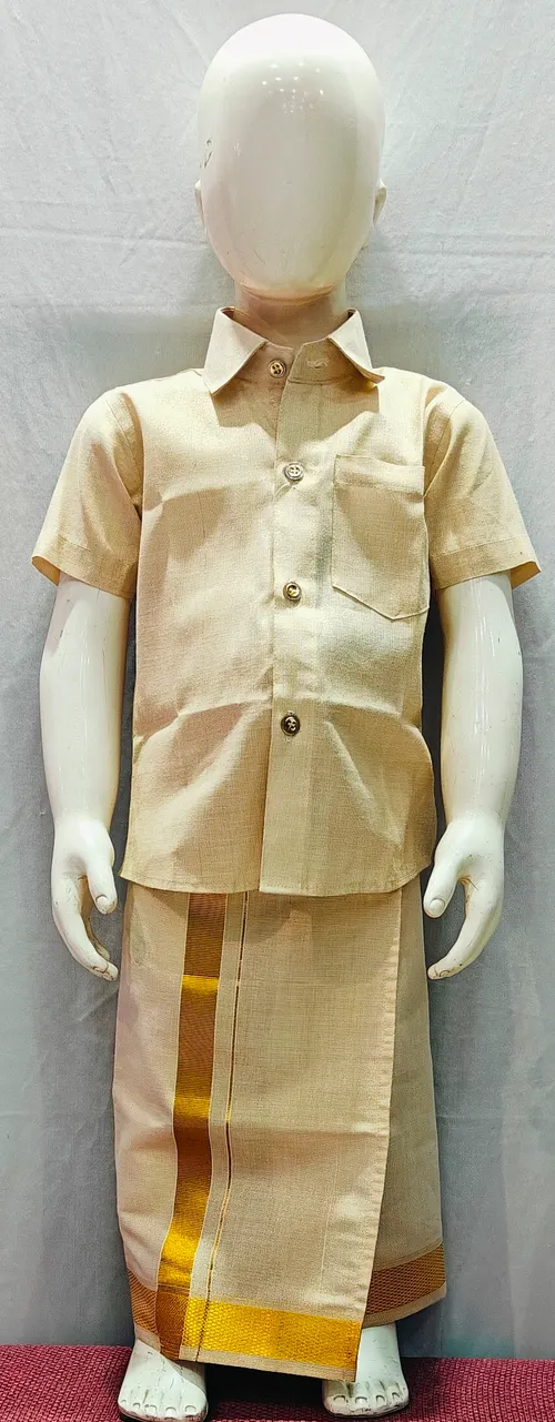 Light Brown Dhoti Set