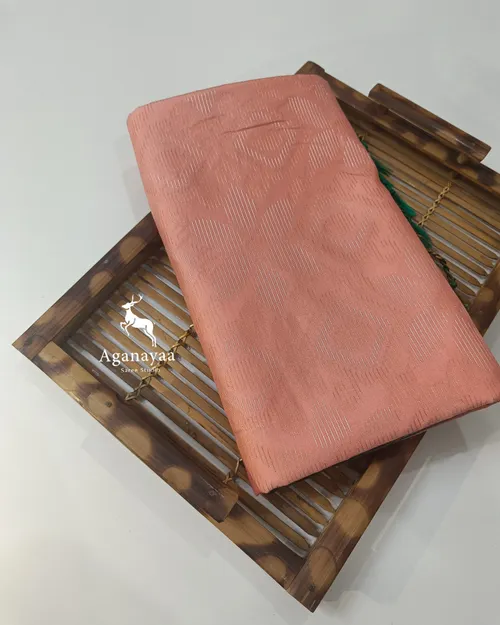 Blushing Peach Vegan Silk