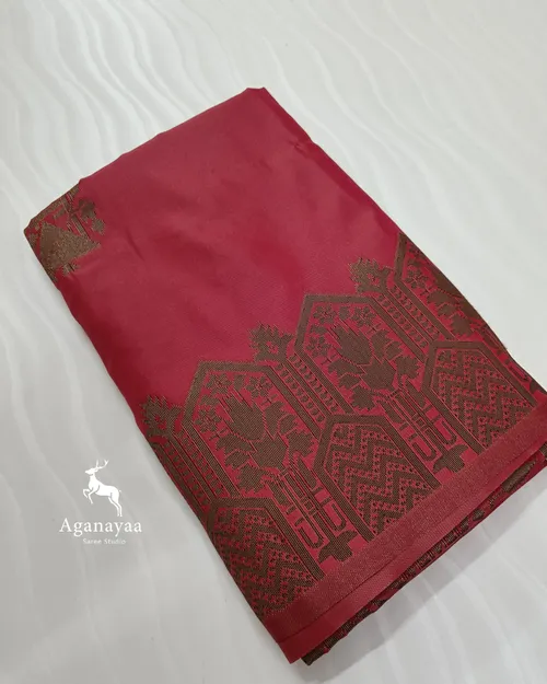 Dark Peach Semi Silk