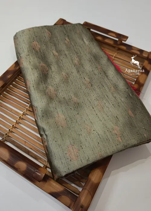 Beige Vegan Raw Silk