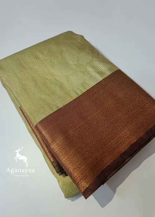 Pista Green Tissue Silk