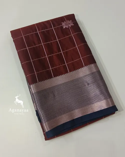 Coffee Brown Zari Kattam