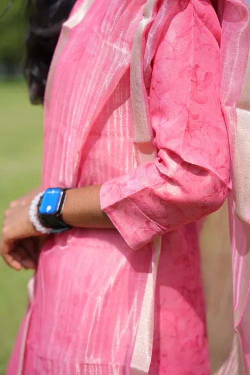 Silk  tissue salwar-A01862