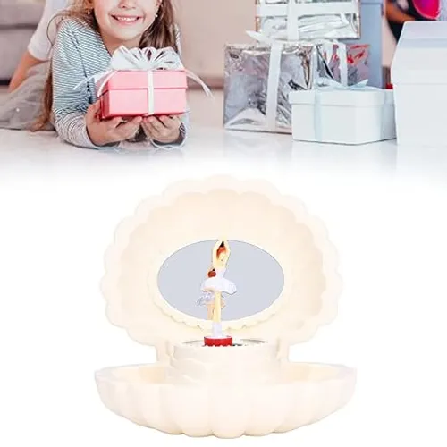 Shell Shape Music Box, Lovely Unique Design Shell Music Box for Indoor for Home for Girl