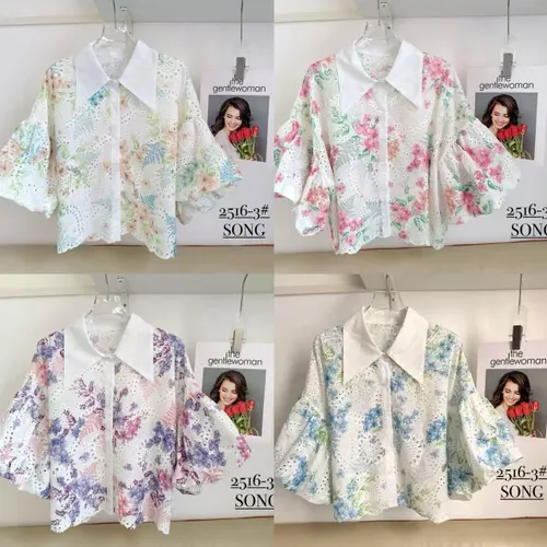 Dress Up Diva Garden Whisper Schiffli Shirt – 4 Luxe Florals