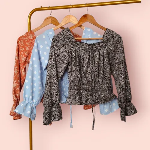 Chic Smocked Floral & Polka Peplum Tops – Set Your Style Free