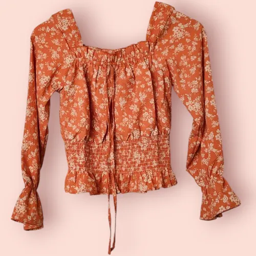 Chic Smocked Floral & Polka Peplum Tops – Set Your Style Free