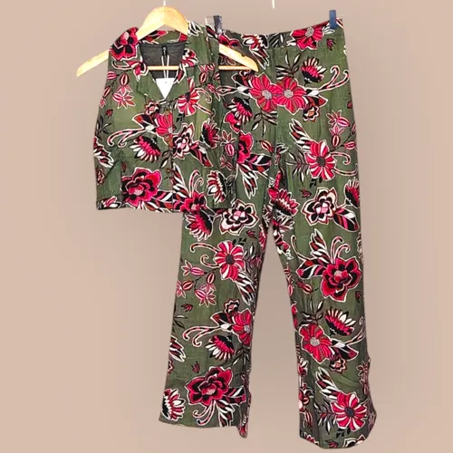 Trendy Cotton Co-ord Set for Women | Floral & Monochrome Leaf Print Options