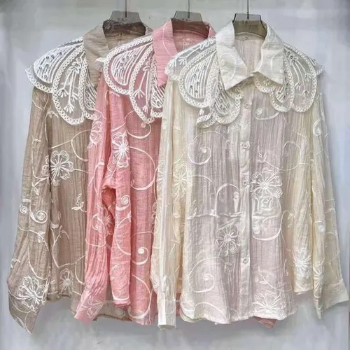 Dress Up Diva Vintage Muse Embroidered Shirt