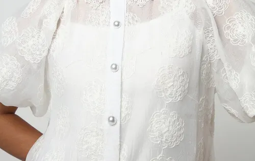 Dress Up Diva Drama Collar Stone Shirt